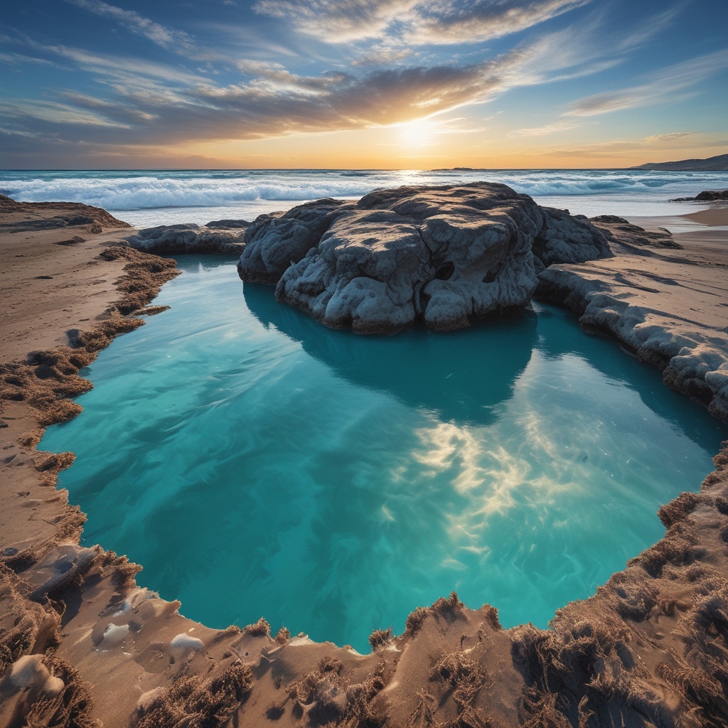 A blue world where the sky and sea melt together. What's at the end of that? The journey to find the answer continues. But for now, just indulge in this beautiful moment.