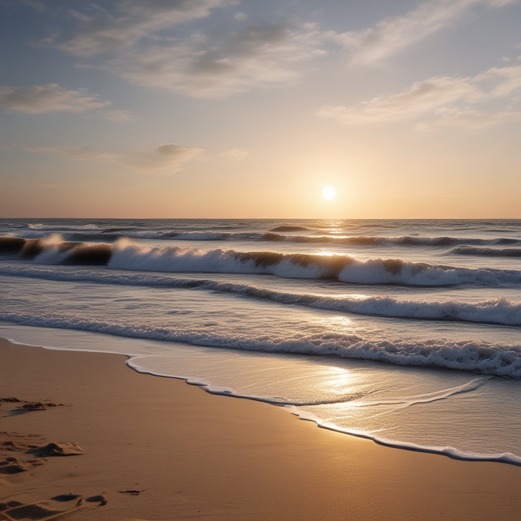 Waves whispering, resonating with the heart. The shine of the sun enveloping everything. The scent of freedom carried by the sea breeze. The sand underfoot is as soft as silk.